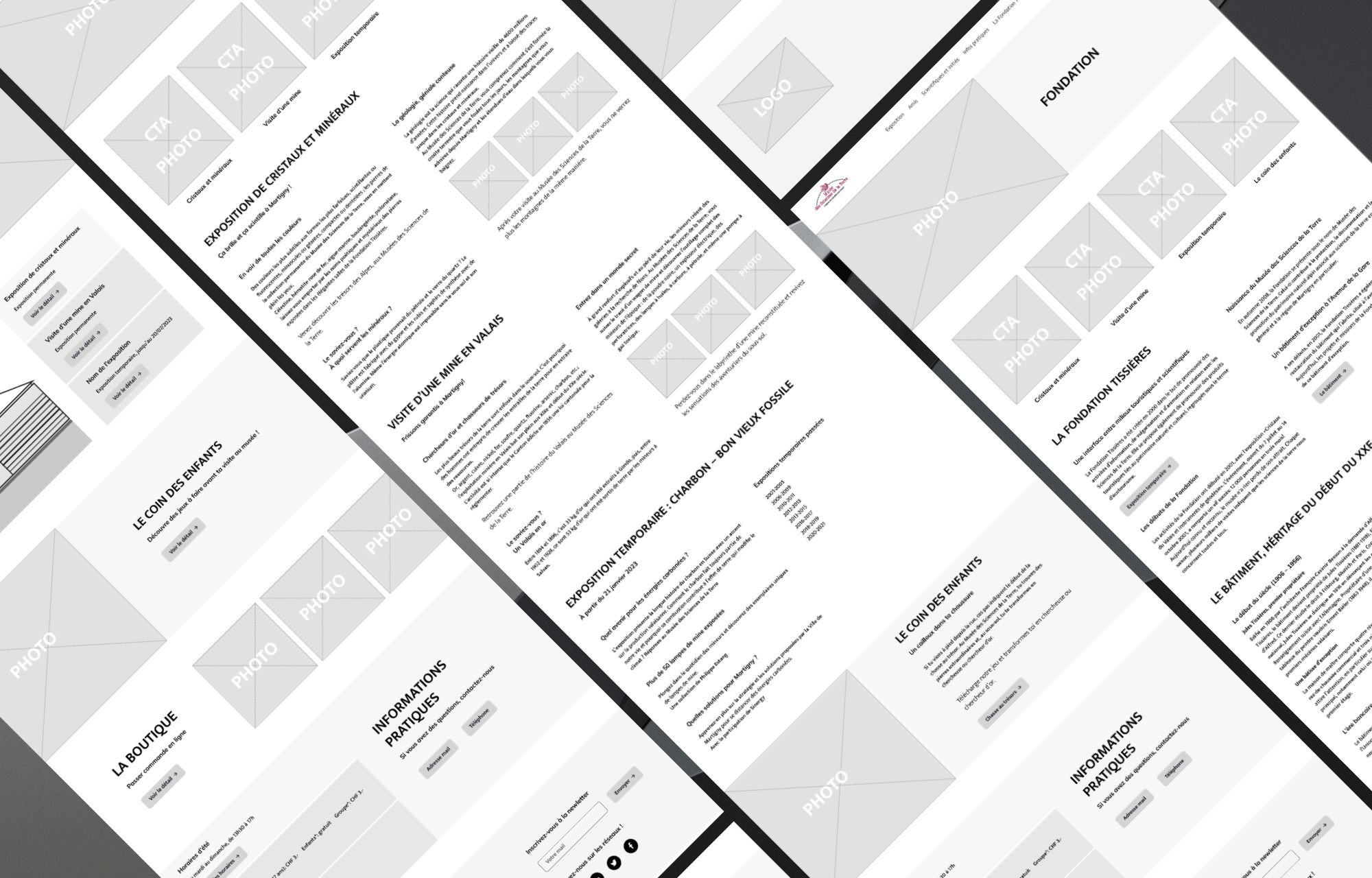Site web du Musée des sciences de la terre - UX Design